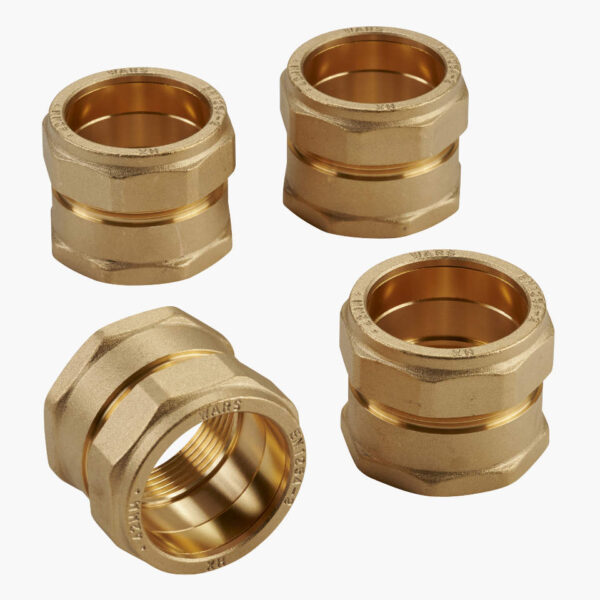 DN40 (1½″) FlexEJ compression fittings for 42 mm copper pipe - 4 pack