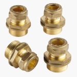 DN20 (¾″) FlexEJ compression fittings for 15 mm copper pipe - 4 pack