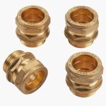 DN25 (1″) FlexEJ compression fittings for 28 mm copper pipe - 4 pack